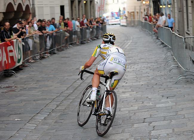 Die Linzer Altstadt Spielplatz fuer Mark Cavendish Team Columbia