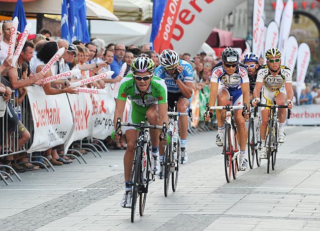 Riccardo Zoidl, Wels vor Paco Wrolich Peter Pichler und Mark Cavendish Team Columbia