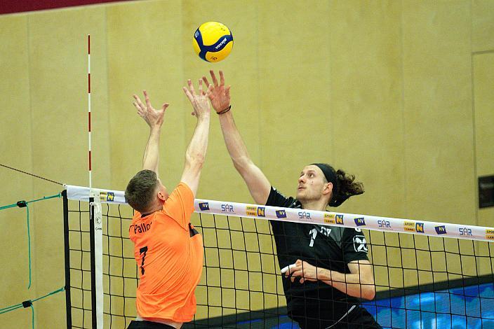 Matthew Pallot (VCA Amstetten Niederösterreich), Jan Krabel (Raiffeisen Waldviertel Volleyball Team), VCA Amstetten Niederösterreich vs Raiffeisen Waldviertel Volleyball Team, Volleyball Supercup