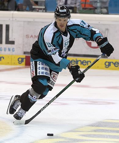 Daniel Woger (EHC Liwest Black Wings Linz) Eishockey Testspiel, EHC Liwest Black Wings - CEZ Motor Ceske Budejovice
