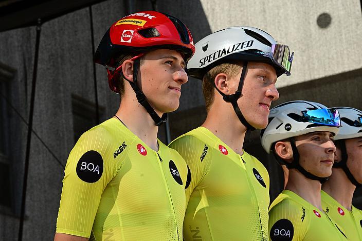 Bergtrikot Michael Hettegger (AUT, Öberösterreich), 1. Etappe,  51. Int. Oberösterreich Junioren Rundfahrt, Marchtrenk - Marchtrenk
