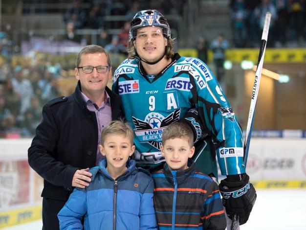 Brian Lebler (EHC Liwest Black Wings Linz)  EHC Liwest Black Wings Linz vs HC TWK Innsbruck  Die Haie, Pick Round