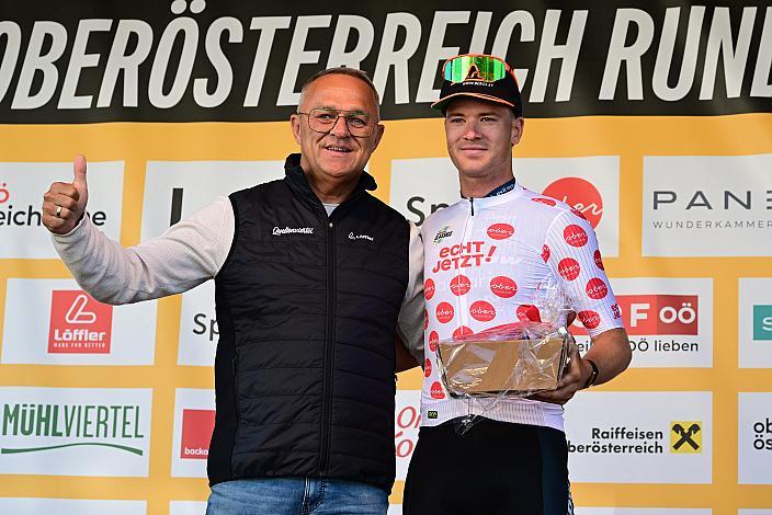 Im Bergtrikot Loic Bettendorff (LUX, Hrinkow Advarics)  2. Etappe Eferding - Reichersberg, Oberösterreich Rundfahrt