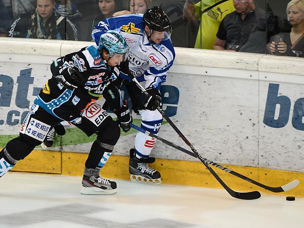 #9 Danny Irmen, Linz und Florian Ondruschka, Straubing, EHC Liwest Black Wings Linz vs Straubing Tigers