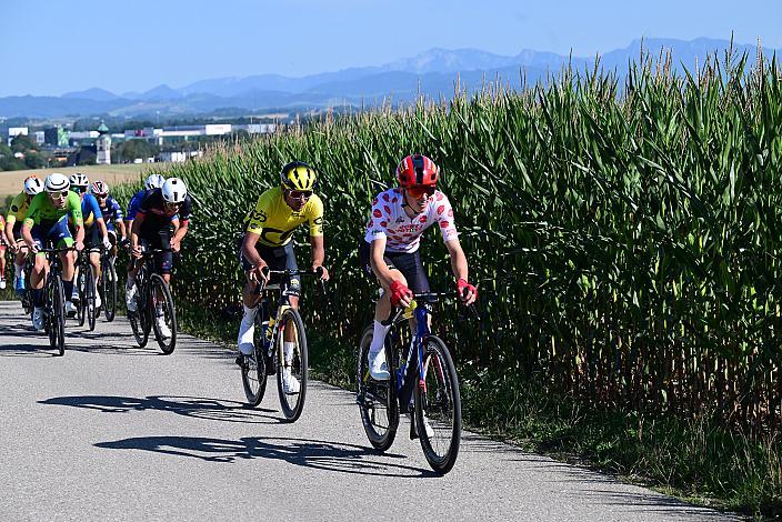 Im Bergtrikot Michael Hettegger (AUT, Öberösterreich), 2. Etappe,  51. Int. Oberösterreich Junioren Rundfahrt, Eberstalzell - Eberstalzell