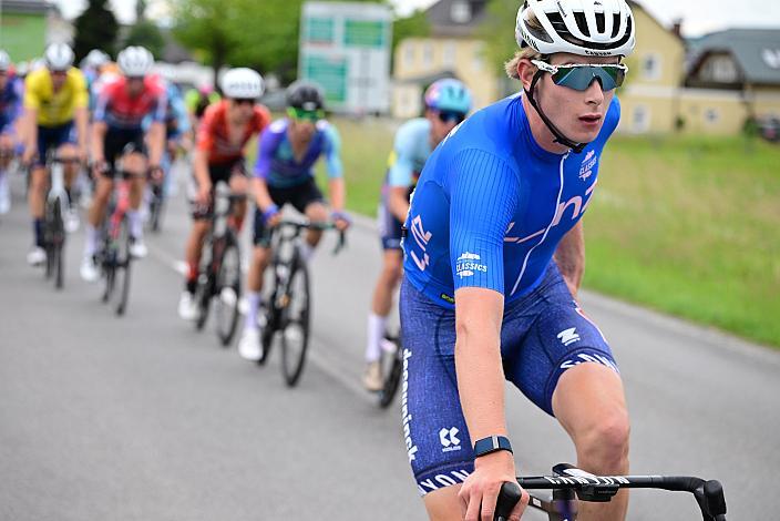 Im Blauen Trikot des Gesamtführenden der Punktewertung Tibor del Grosso (NED, Alpecin-Deceuninck Development Team), Wels - Aigen - Schlägl, 14. Int. Raiffeisen OÖ-Radrundfahrt UCI Kat. 2.2