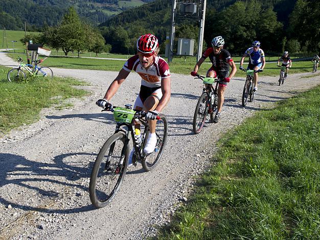 Teilnehmer des MTB Marathons im Hintergebirge.