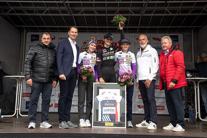  Radliga Podest U23, 2. Platz Leila Gschwentner (AUT, Union Raiffeisen Radteam Tirol), Siegerin Petra Zsanko (HUN, Team Cookina ARBÖ ASKÖ Graz RLM Stmk), 3 . Platz  Austrian Cycling League 2022, Radsport, Damen Radliga, Kufstein, Tirol, Radliga Finale 2022 