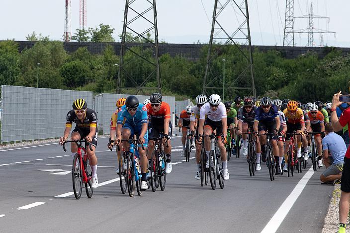 Team Lotto Kern Haus, GER  an der Spitze der Gruppe, 1. Etappe Wels - Maria Schmolln, Int. Raiffeisen Oberösterreich Rundfahrt UCI Kat. 2.2