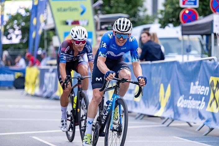 Gregor Mühlberger (AUT, Movistar Team), Sieger des Kriteriums Riccardo Zoidl (AUT, Team Felt - Felbermayr) 25. Welser Innestadt Kriterium 