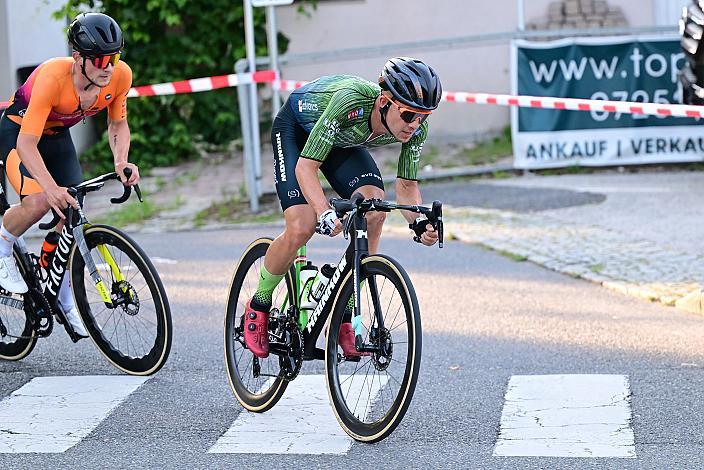 Riccardo Zoidl (AUT, Hrinkow Advarics) an der Spitze des Feldes, 27. Int. ASVÖ - HRINKOW City Kriterium Steyr, Herren Elite, ÖRV, Radsport, Mountainbike, ELITE Rennrad