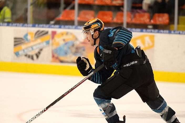 Alexander Lahoda (Steinbach Black Wings Linz) Testspiel Steinbach Black Wings Linz vs HC Nove Zamky, Linz AG Eisarena, pre season 