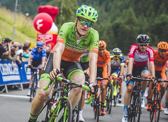 Dominik Hrinkow (AUT, Hrinkow Advarics Cycleang Team) im Ziel 4. Etappe Kitzbuehel - PrÃ¤graten  70. Ã–sterreich Rundfahrt 