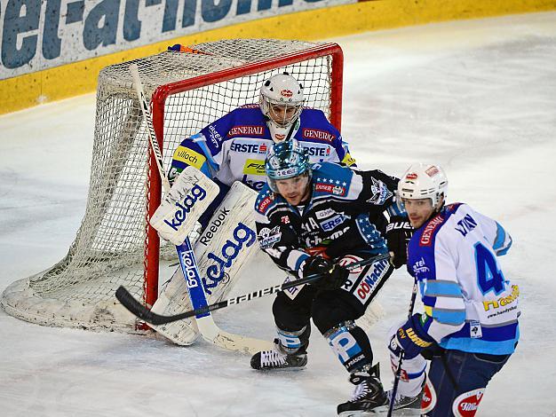 #41 Curtis Murphy, Linz und # Jean Philippe Lamoureux, EC VSV, EHC Liwest Black Wings Linz vs EC VSV