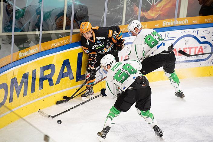 Colin Smith (Steinbach Black Wings Linz), Sebastien Piche (HK SZ Olimpija) Steinbach Black Wings Linz vs HK SZ OLIMPIJA, bet-at-home ICE Hockey League