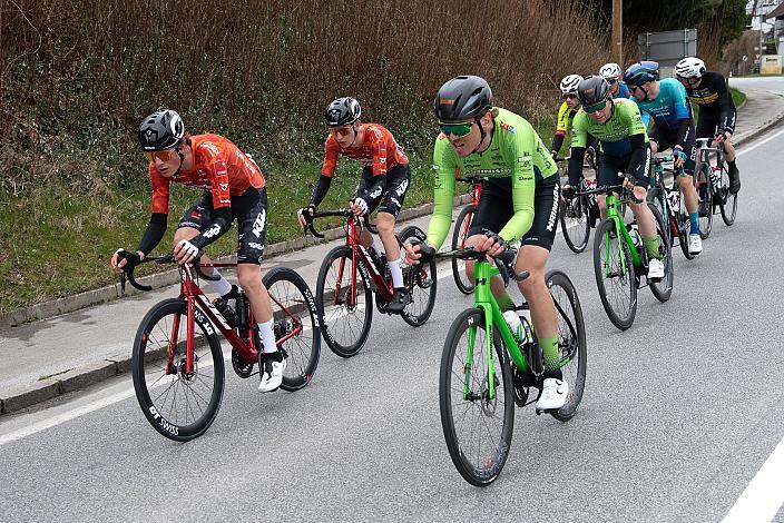 Daniel Eichinger (AUT, Hrinkow Advarics), Marco Schrettl (AUT, Tirol KTM Cycling Team) Herren Elite, U23, Radliga, 62. Radsaison-Eröffnungsrennen Leonding, Oberösterreich 