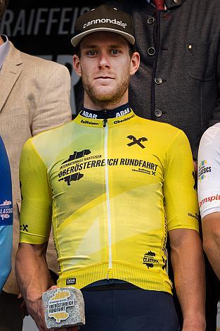 Daan Soete (BEL, Team Deschacht - Group Hens - Containers Maes) im Gelben Trikot des Gesamtführenden, Wels Max.Center - Amag Ranshofen,  Int. Raiffeisen Oberösterreich Rundfahrt UCI Kat. 2.2