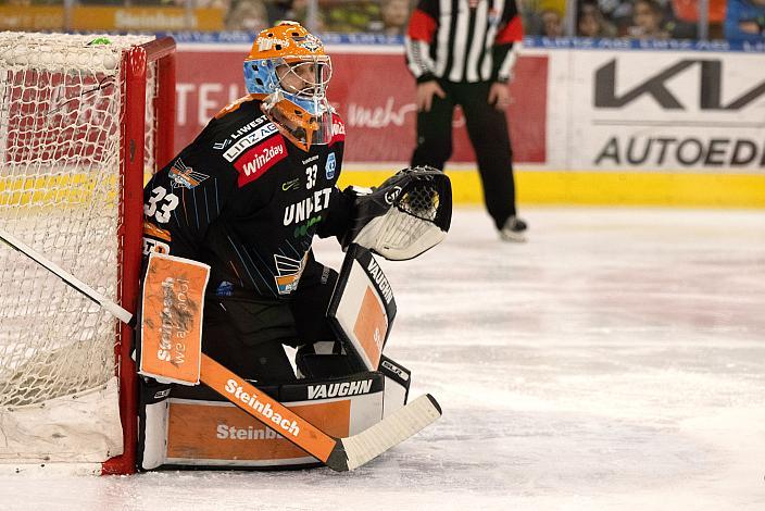  Tormann Thomas Höneckl (Steinbach Black Wings Linz) Steinbach Black Wings Linz vs Moser Medical Graz 99ers, 24. Runde, ICE Hockey League, Steinbach Black Wings Linz, Linz AG Eisarena 