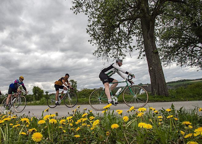 das Fahrerfeld der Klassik Ausfaht KirschblÃ¼ten Radklassik 