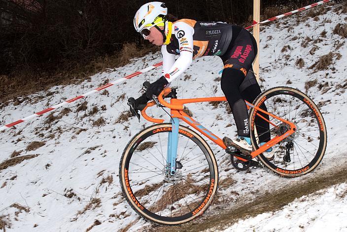Siegerin Nadja Heigl (AUT, SU Bikestore.cc Team), Rad Cyclo Cross Staatsmeisterschaft 2021, Neusiedl/Waidamannsfeld, Niederösterreich