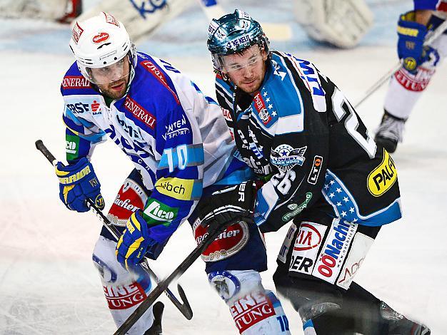 Rob Hisey (Liwest Black Wings Linz) und Derek Damon (EC VSV), EHC Liwest Black Wings Linz vs EC VSV, Play-Offs, Viertelfinale