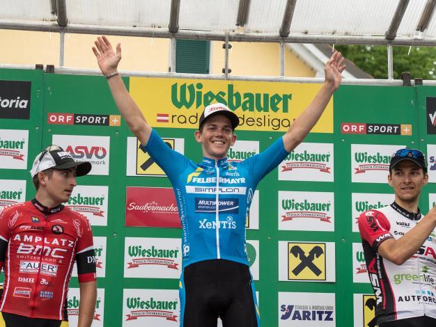 Gregor Muehlberger, Team Felbermayr Simplon Wels gewinnt den Int. Raiffeisen Grand Prix Judendorf-Straßengel
Gregor Muehlberger, Team Felbermayr Simplon Wels gewinnt den Int. Raiffeisen Grand Prix Judendorf-StraÃŸengel