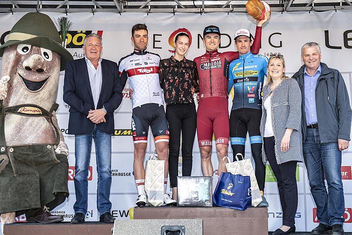 Siegerpodest v.l. VizebÃ¼rgermeister Mag. Michael TÃ¤ubel, Leonding, 2. Platz Nicolas Dalla Valla (ITA, Tirol KTM Cycling Team), Sieger Daniel Auer (AUT, Maloja Pushbikers), 3. Platz Stephan Rabitsch (AUT, Team Felbermayr Simplon Wels), VizebÃ¼rgermeisterin Dr. Sabine Naderer-Jelinek, VizebÃ¼rgermeister Franz BÃ¤ck, Leonding Leonding, 59. Rad SaisonerÃ¶ffnungsrennen Leonding, Rad Bundesliga 2019