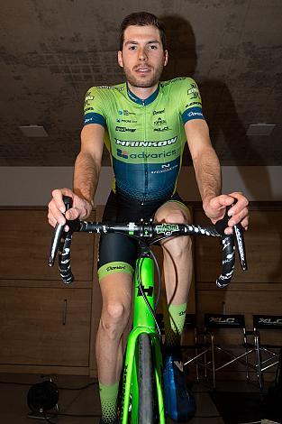 Jonas Rapp (GER, Hrinkow Advarics Cycleang) trainiert auf dem Saris Smarttrainer, Herren Elite, UCI Continental, Raiffeisen Hrinkow Bike Akademie