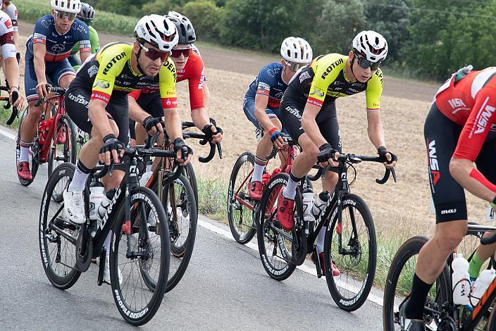 Linus Stari (AUT, Team Vorarlberg), Dominik Amann (AUT, Team Vorarlberg)  Radsport, Herren Radliga, 60. Burgenland Rundfahrt