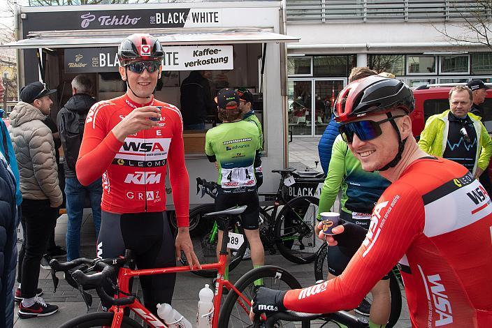 Maximilian Schmidbauer (AUT, WSA KTM Graz), Daniel Auer (AUT, WSA KTM Graz pb Leomo) Herren Elite, U23, Radliga, 62. Radsaison-Eröffnungsrennen Leonding, Oberösterreich 