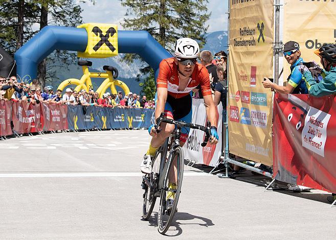 Riccardo Zoidl (AUT, Team Felbermayr Simplon Wels) im Trikot des Besten Österreichers 3. Etappe Traun - Hinterstoder, Int. Raiffeisen Oberösterreich Rundfahrt UCI Kat. 2.2