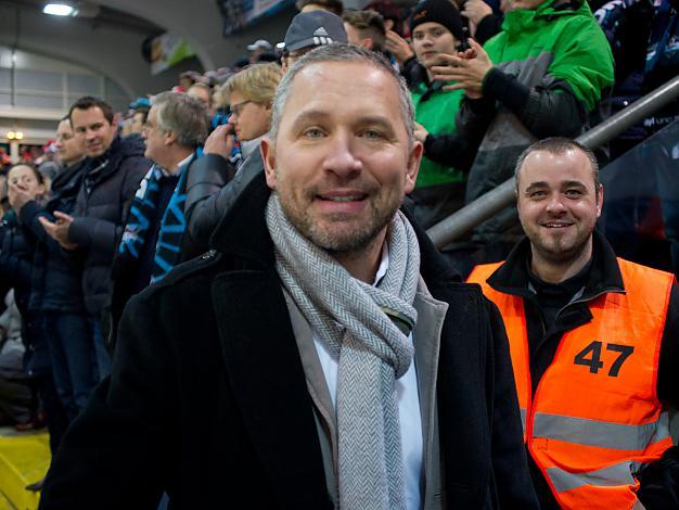 Christian Perthaler, Manager, Linz wieder in der Linzer Eishalle,, Liwest Linz, EHC Liwest Black Wings Linz vs HDD Telemach Olimpija Ljubljana