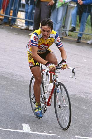 Gianni Faresin (ITA, Team ZG Mobili) am Monte Bodone,14. Etappe, Corvara to Monte Bondone