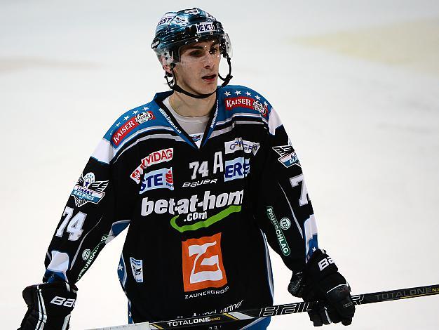 Daniel Oberkofler (Liwest Black Wings Linz) und (EC KAC), EHC Liwest Black Wings Linz vs EC KAC, Play-Offs, Semifinale 