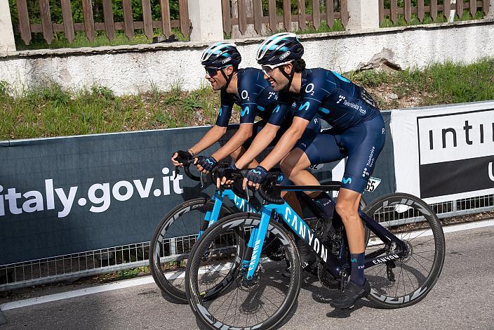 Antonio Pedrero (SPA, Movistar Team), Jose Joaquin Rojas (SPA, Movistar Team)  Stage 17 Ponte di Legno - Lavarone, 105. Giro d Italia, UCI Worl Tour