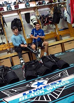 Franklin MacDonald und Daniel Oberkofler, Linz EHC Liwest Black Wings Linz