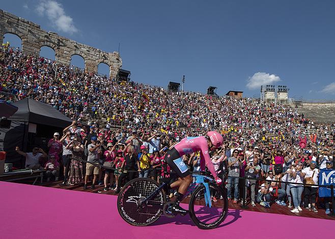 Richard Carapaz (ECU, Movistar Team) Sieger des 102.  Giro, Giro d Italia, Radsport, 102. Giro d Italia - 21. Etappe Zeitfahren 