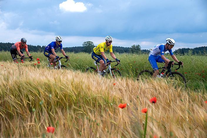 Daan Soete (BEL, Team Deschacht - Group Hens - Containers Maes) im Gelben Trikot des Gesamtführenden, Wels Max.Center - Amag Ranshofen,  Int. Raiffeisen Oberösterreich Rundfahrt UCI Kat. 2.2