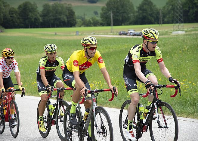 Team Vorarlberg Santic mit Gesamtsieger Jannik Steimle (GER, Team Vorarlberg Santic) , 3. Etappe Traun - Ternberg, Radsport 10. Int. OOE Rundfahrt