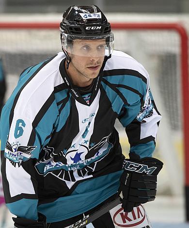 Jonathan D Aversa (EHC Liwest Black Wings Linz) Eishockey Testspiel, EHC Liwest Black Wings - CEZ Motor Ceske Budejovice