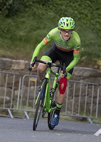 Markus Freiberger (AUT, Hrinkow Advarics Cycleang) Linz Hauptplatz, Martinskirche,  Radsport 10. Int. OOE Rundfahrt Prolog