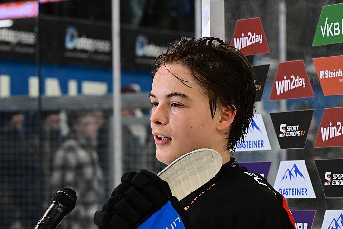 Jonathan Oschgan (Steinbach Black Wings Linz) 34. Runde ICE, Steinbach Black Wings Linz vs Hydro Fehervar AV 19, Linz AG Eisarena 