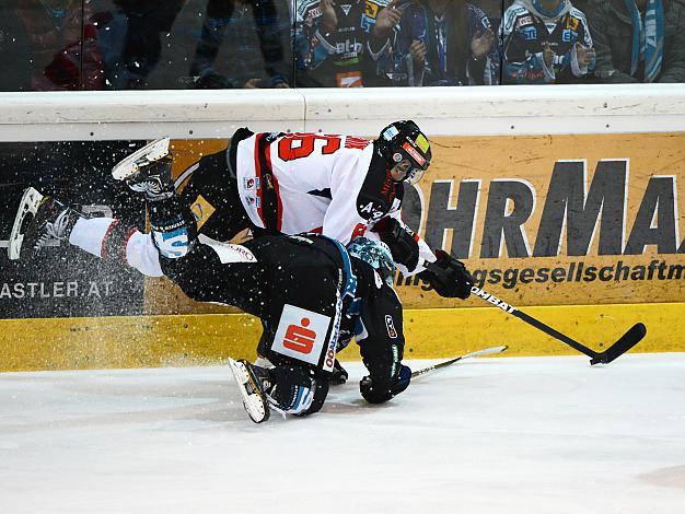 Michael Mayr, Linz und Juraj Roznik, Znaim, EHC Liwest Black Wings Linz vs HC Orli Znojmo