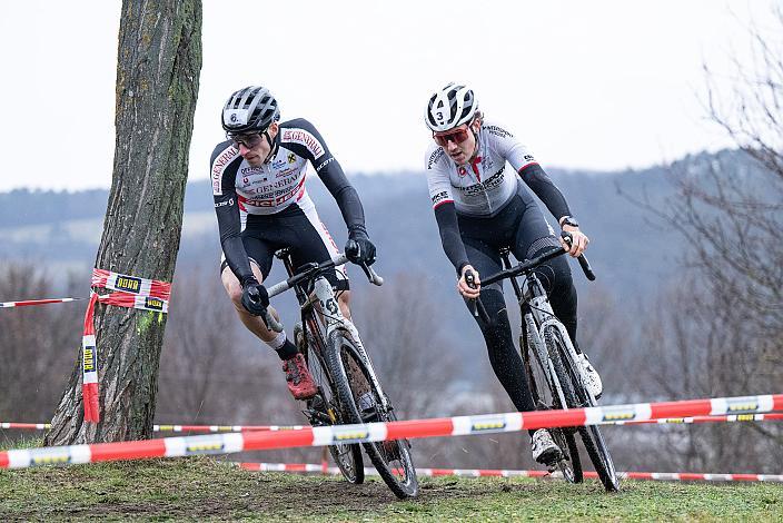 Manfred Zöger (AUT, MTB Team Bucklige Welt), Jakob Reiter (AUT, Mühl4tler Bike Team), Rad Cyclo Cross, ÖSTM/ÖM Querfeldein  Langenzersdorf, Seeschlacht 