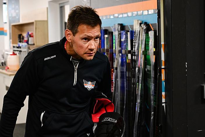 Head Coach Philipp Lukas (Steinbach Black Wings Linz) Erstes Eistraining, Steinbach Black Wings Linz , Linz AG Eisarena 