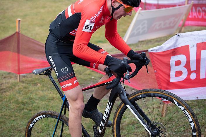 David Preyler (AUT, Team Österreich) Junioren, UCI Cyclocross World Cup, Tabor CZ 