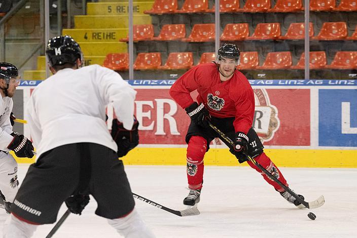 Lukas Haudum (EC KAC), Eishockey Nationalteam, Trainingscamp Linz, Oberösterreich