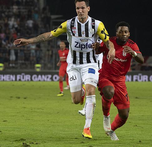 Emanuel Pogatetz (LASK), Jeremain Marciano Lens (Besiktas JK Istanbul)Euroleague Qualifier LASK - Besiktas JK Istanbul