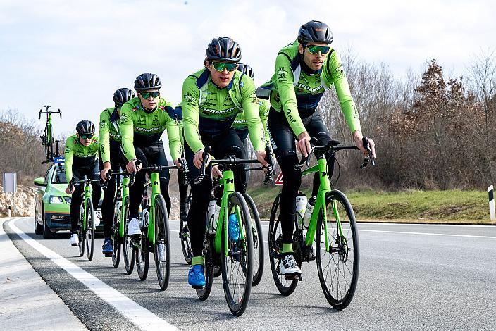 Marvin Hammerschmid (AUT), Raphael Hammerschmid (AUT), Jonas Rapp (GER), Johannes Rechenauer (GER), Riccardo Verza (ITA), Jaka Primozic (SLO), Michael Konczer (AUT), Stefan Kovar (AUT), Trainingscamp Porec, Kroatien, Team Hrinkow Advarics Cycleang, UCI Continental Team, 