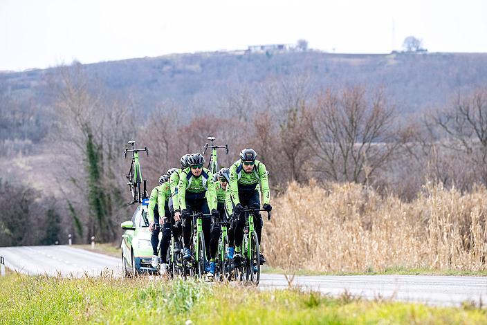 Marvin Hammerschmid (AUT), Raphael Hammerschmid (AUT), Jonas Rapp (GER), Johannes Rechenauer (GER), Riccardo Verza (ITA), Jaka Primozic (SLO), Michael Konczer (AUT), Stefan Kovar (AUT), Trainingscamp Porec, Kroatien, Team Hrinkow Advarics Cycleang, UCI Continental Team, 